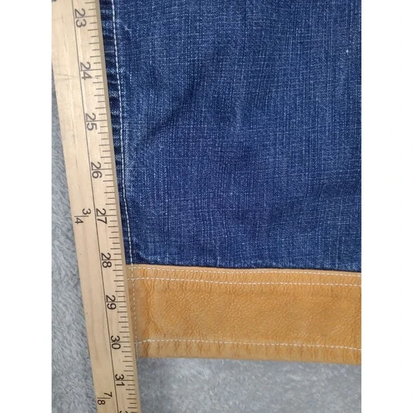 Vintage MU KA Baggy Hip Hop 90 Y2K Blue Jeans Mens 34X31 - Picture 12 of 16